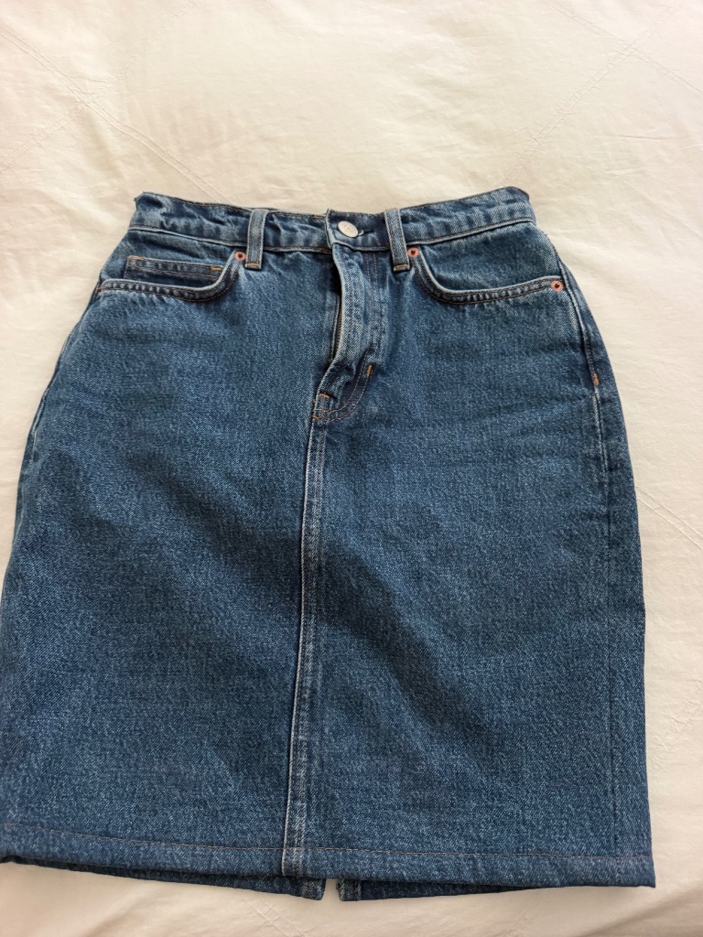 Reformation jeans skirt